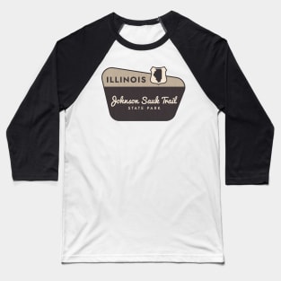 Johnson Sauk Trail State Park Illinois Welcome Sign Baseball T-Shirt